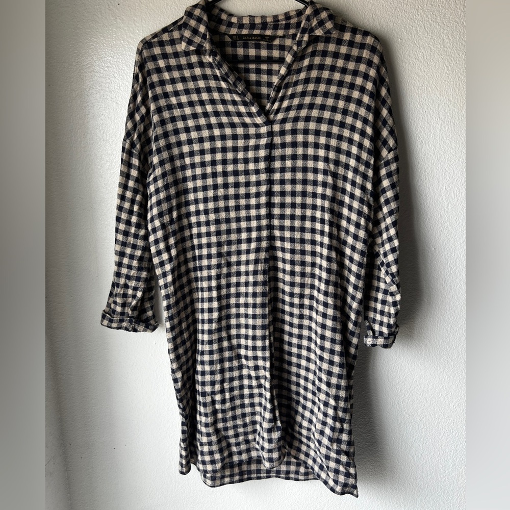 Zara plaid dress. No tears or stains.